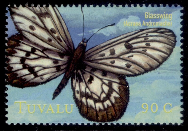TUVALU QEII SG914, 90c 2000 south pacific butterflies, NH MINT. 