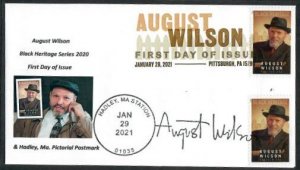 5555 -FDC -55c August Wilson -Wally Jr Cachet-21-E-101-Dual Postmarks, DCP