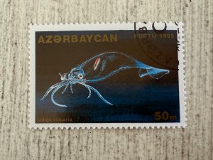 Azerbaijan #514 Used, 50m, Marine Life, 2024 SCV $0.25
