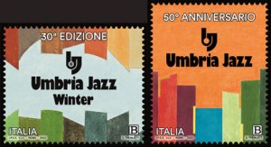 Scott #3958-9 Umbria Jazz MNH