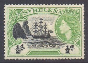 Saint Helena Scott 140 - SG153, 1953 Elizabeth II 1/2d MH*