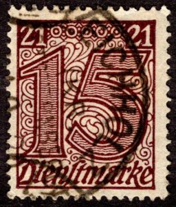 1920, Germany 15pf, Used, Sc OL11