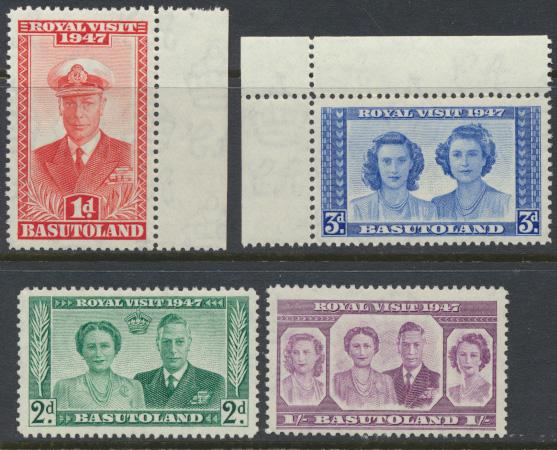 Basutoland  SG 32-35  SC#32-35   Mint Never Hinged   Royal Visit 1947   see d...