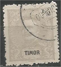 TIMOR, 1898, used 1/2a  King Carlos Scott 53