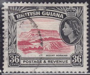 Br Guiana 262 USED 1954 Mt. Roraima