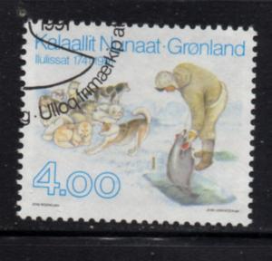 Greenland Sc 239 1991 Ilulissat 250th Anniversary stamp used