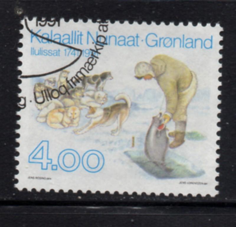 Greenland Sc 239 1991 Ilulissat 250th Anniversary stamp used