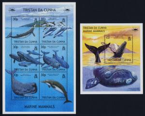 Tristan Da Cunha 718-9 MNH Whales, Dolphins, Marine Mammals