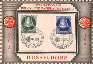 Germany, Berlin 1951, Souv. card DRUPA