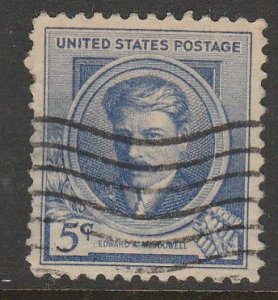 U.S. 882, FAMOUS AMERICANS ISSUE. USED, F. (749)