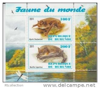 Republic Burundi 2011 Faune Du Monde Bat Animal Fauna Stamps