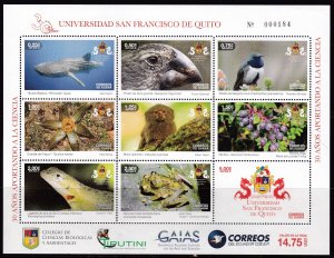 Ecuador, Fauna, Birds, Animals, Amphibians, Birds, Reptiles, Plants MNH / 2018