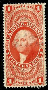 US #R66c $1 Conveyance [1st Issue ~ Post-CW Era]...Free D...