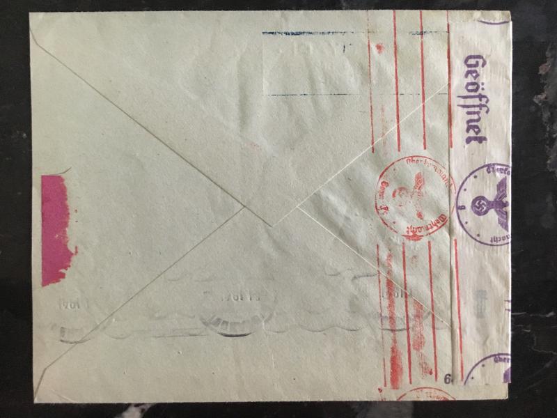 1941 Istanbul Turkey Censored Cover to Prague Bohemia Germany