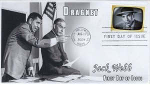 AO-4414e-3, 2009, Early TV Memories, FDC, Add-on Cachet, Standard Postmark, Drag