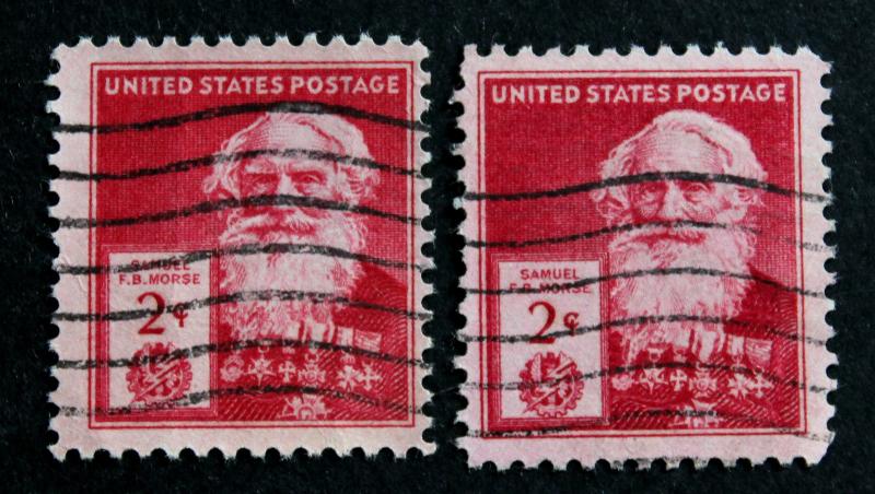 US Stamp Sc# 890 Used Lot of 2 Samuel F.B. Morse 1940 Famous Americans