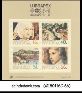 PORTUGAL - 1984 LUBRAPEX '84 / PAINTINGS - MINIATURE SHEET MNH