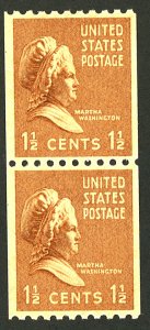 U.S. #849 MINT PAIR OG NH