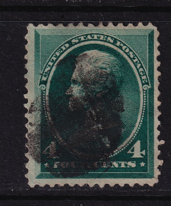 1883 Jackson Sc 211 single 4c blue green CV $25 (P2