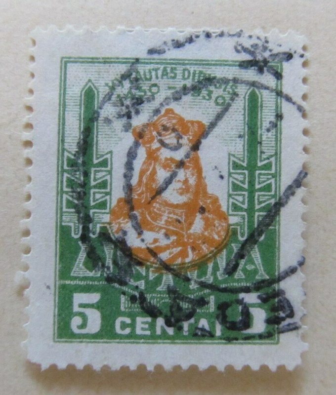 A11P5F62 Litauen Lituanie Lithuania 1930 5c used