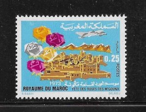 Morocco 1973 Rose Festival Flowers Sc 298 MNH A2191