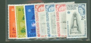 Falkland Islands #143-145/150-153  Single (Complete Set)