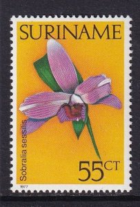 Surinam #463  MNH 1977 orchids 55c