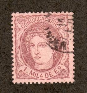 Spain Early Issue Single Used c!