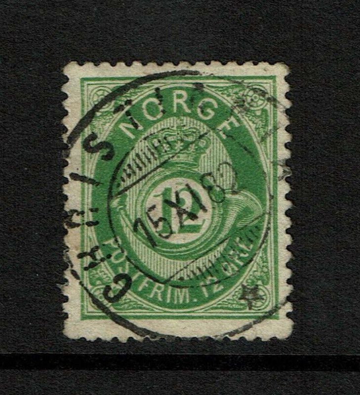 Norway SC# 26, Used, page/hinge remnant - S9206