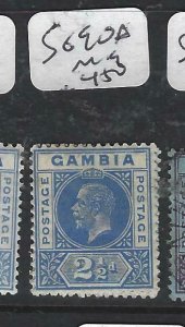 GAMBIA  (P0607B)  KGV    2 1/2 D       SG 90A     MOG