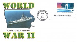 #3862 World War II Memorial CEC FDC