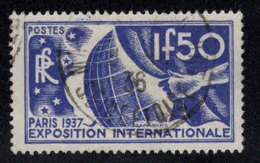 FRANCE Scott 320 Used 1937 Paris Expo stap