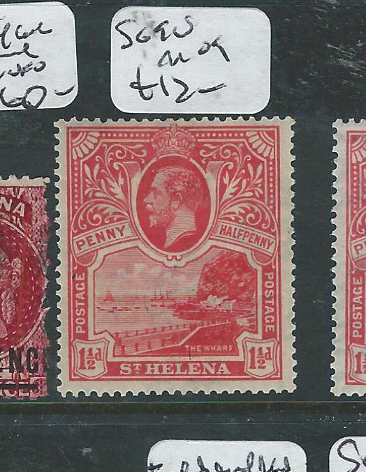 ST HELENA (P0706B)  KGV 1 1/2D  SG90  MOG