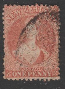 NEW ZEALAND 1864 1d Chalon perf 12½ SG110 used.............................65551