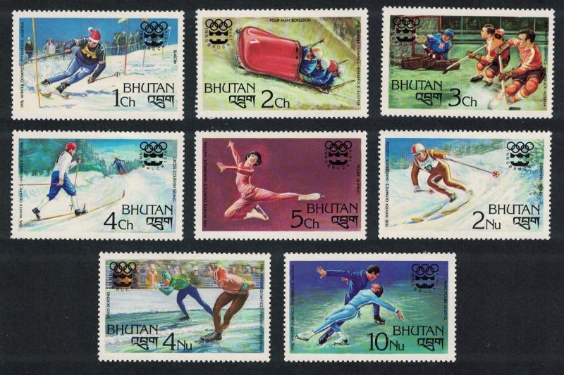 Bhutan Winter Olympic Games Innsbruck 8v SG#337-344