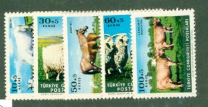 TURKEY B98-102 MNH CV $3.25 BIN $1.60