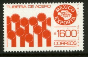 MEXICO Exporta 1595, $1600P Iron Pipes Fluo Paper 10. MINT, NH. F-VF.