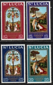 St. Lucia Sc #231-234 Mint Hinged