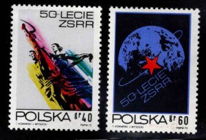 Poland Scott 1954-1955 MH* stamp set