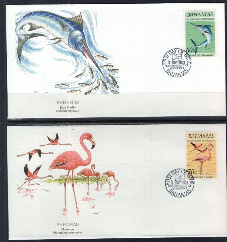 Bahamas 780-783 Set of Four Fleetwood U/A FDC