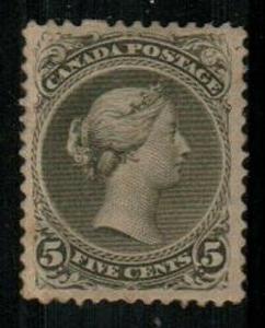 Canada Scott 26a VF (regum, tiny 1mm tear UR) - Catalog Value $3250.00