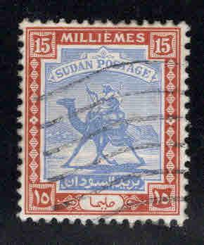 SUDAN Scott 85 Used Camel Mail stamp