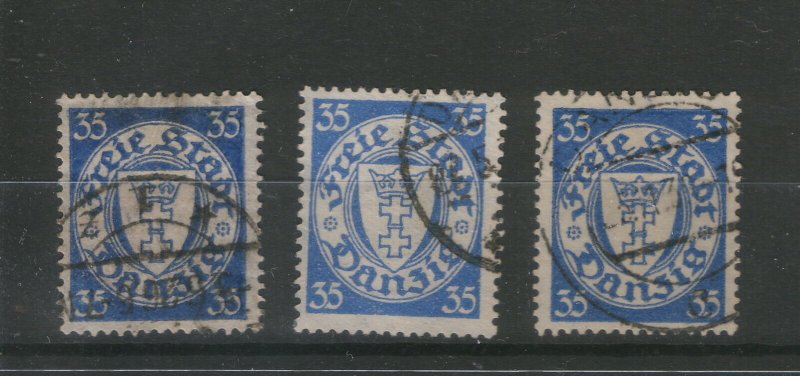 DANZING-USED STAMPS-Mi.No.215-1925/1931.