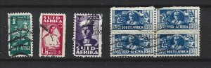 South Africa Used Mini Lot of 7 stamps 2019 CV $1.75