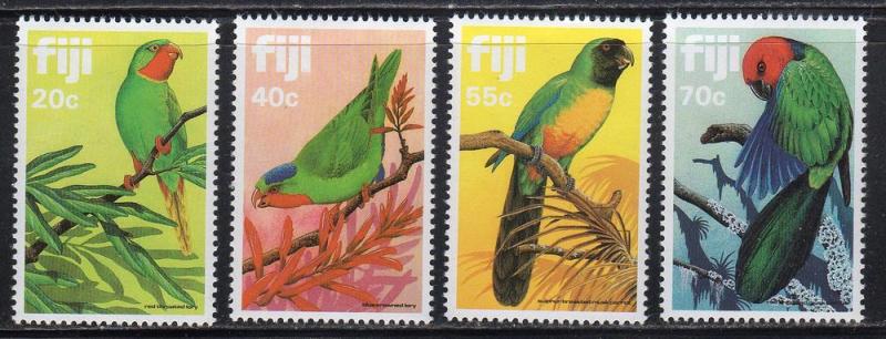 Fiji 481-84 - Mint-NH - Birds / Lorys / Parrots (cv $11.50)
