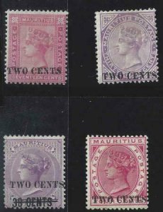 Mauritius 1891 SC 85-88 MLH Set