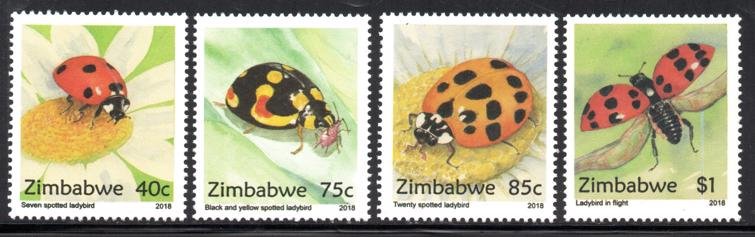 Zimbabwe - 2018 Ladybirds Set MNH**