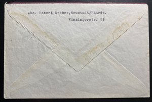 1948 Pirmasens Germany Allied occupation registered Cover Locally Used Sc#6N25