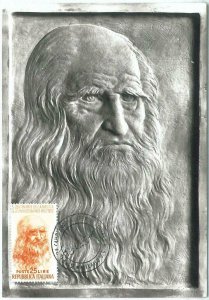 71036 -  ITALY - Postal History - MAXIMUM CARD -  LEONARDO da VINCI  1953
