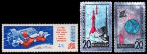 Russia Scott 3015, 3022-3023 (1965) Mint NH VF, CV $10.75 C